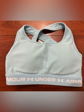 Under Armour Light Blue Crossback Sports Bra